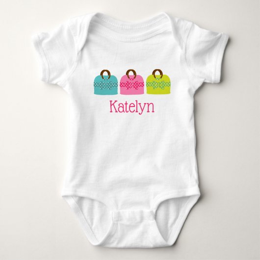Polka Dot Purses Personalized Bodysuit of T-shirt (Voorkant)