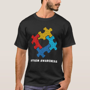 Polka Dot Puzzle Autisme Bewustzijn Supporters Aut T-shirt
