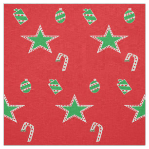 Polka Dot Red Christmas Fabrics KriyasCollection Stof