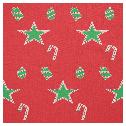 Polka Dot Red Christmas Fabrics KriyasCollection Stof (Swatch)