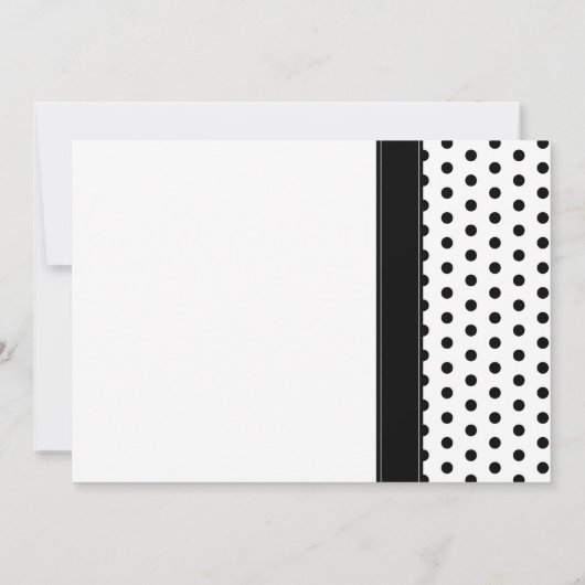 Polka Dot Red Daisy Bridal Shower Kaart (Achterkant)