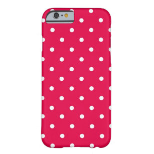 Polka Dot Red en White Barely There iPhone 6 Hoesje