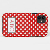 Polka Dot Red & White iPhone 5 Hoesje (Achterkant (horizontaal))