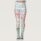Polka dot regenboog patroon leggings (Voorkant)