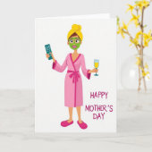 Polka Dot Relaxation Card Kaart (Gele Bloem)