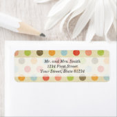 Polka Dot retour adreslabels Etiket (Insitu)