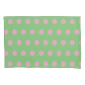 Polka Dot Reversible Kussensloop (Sage Green) (Voorkant)