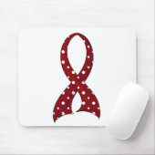 Polka Dot Ribbon Head en Neck Cancer Muismat (Met muis)