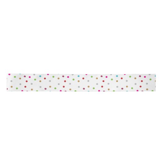 Polka Dot Ribbon Satijnen Lint (Voorkant)