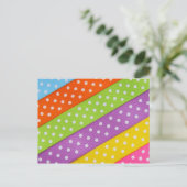 Polka Dot Ribbons Briefkaart (Staand voorkant)