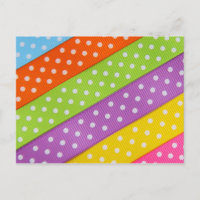 Polka Dot Ribbons Briefkaart