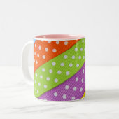 Polka Dot Ribbons Ceramische Mok (Voorkant links)
