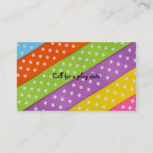 Polka Dot Ribbons Contactkaartje (Achterkant)