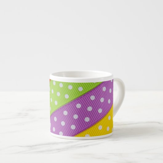 Polka Dot Ribbons Espresso Mok (Voorkant rechts)