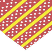 Polka dot rode gele strepen Polka dot Korte Tafelloper (Hoek)