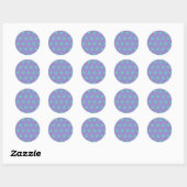 Polka Dot Ronde Stickers (Lavendel & Aqua) (Vel)