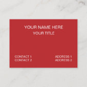 Polka dot rood geel Polka dot Visitekaartje (Achterkant)