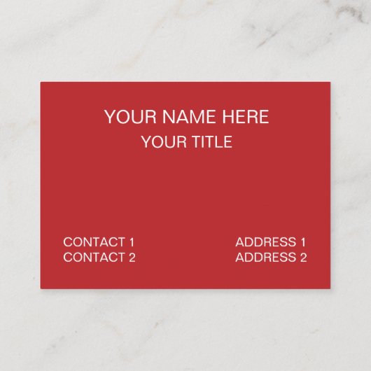 Polka dot rood geel Polka dot Visitekaartje (Achterkant)