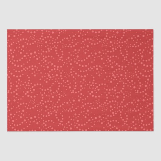 Polka dot rood roze feestelijk tissuepapier (Voorkant)