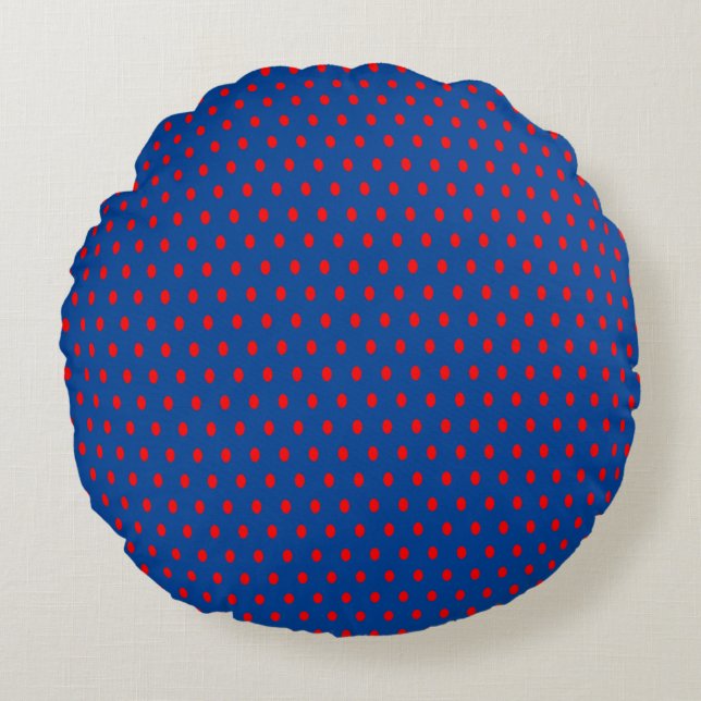 Polka Dot - Round Pillow Rond Kussen (Voorkant)