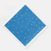 Polka Dot Royal Blue Minimalistisch Servet (Hoek)