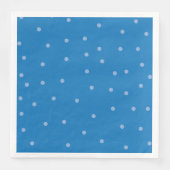 Polka Dot Royal Blue Minimalistisch Servet (Voorkant)