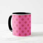 Polka dot roze mok (Voorkant links)