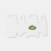 Polka Dot Rozen White-Gable Party Favor Box Bedankdoosjes (Uitgevouwen)