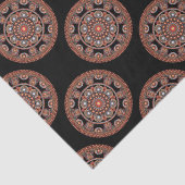 Polka Dot Safari Sunset Bohemian Star Herfst Manda Tissuepapier (Detail)