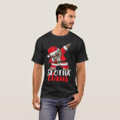 Polka Dot Santa Sloth Funny Slothmas Christmas Chi T-shirt (Voorkant volledig)
