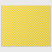 Polka Dot School Bus Yellow Cadeaupapier (Vlak)