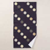 Polka dot seamless pattern. Scribble texture. Text Badhanddoek (Badhanddoek)