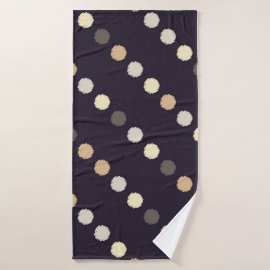 Polka dot seamless pattern. Scribble texture. Text Badhanddoek (Badhanddoek)