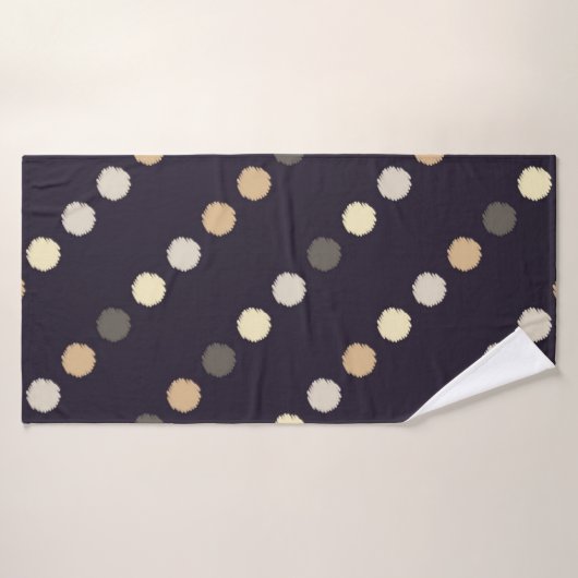 Polka dot seamless pattern. Scribble texture. Text Badhanddoek (Badhanddoek)