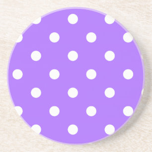 Polka Dot Series—Paars & White onderzetter