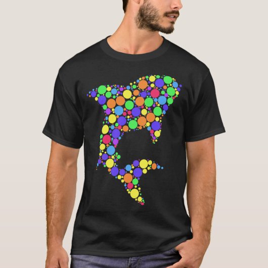 Polka Dot Shark International Dot Day T-shirt (Voorkant)