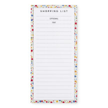 Polka Dot Shopping List