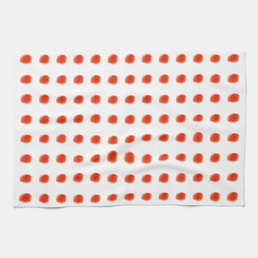 Polka- Dot Sinaasappel Theedoek (Horizontaal)