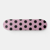 Polka Dot Skateboard (Roze & Zwart) (Horizontaal)