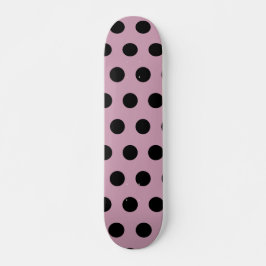 Polka Dot Skateboard (Roze & Zwart)