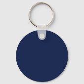 Polka Dot Sleutelhanger (Navy Blue & Lime Green) (Achterkant)