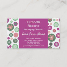 Polka Dot Sneeuwvlokken Retro Kerstvakantie