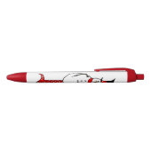 Polka Dot Snowman Zwarte Inkt Pen (Bovenkant)