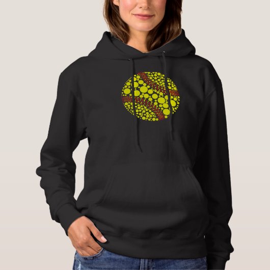 Polka Dot Softball Player International Dot Day Hoodie (Voorkant)