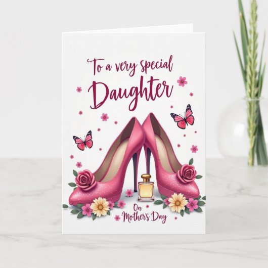Polka Dot Special Daughter Card Kaart (Voorkant)