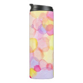 Polka Dot Splash: Kleurrijke Waterverf Thermosbeker (Geroteerd rechts)