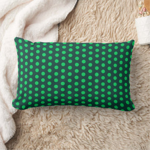 Polka Dot Spots Emerald Green Tones Kussen