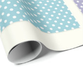 Polka Dot Squares, Pastel Cadeaupapier (Rol Hoek)