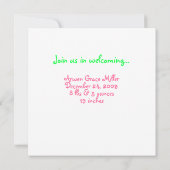 Polka Dot Squares Roze Kaart (Achterkant)