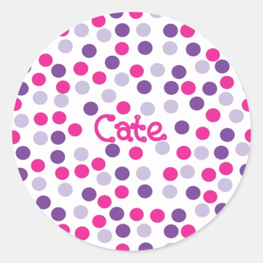 Polka Dot Sticker - Cate 2 (Voorkant)